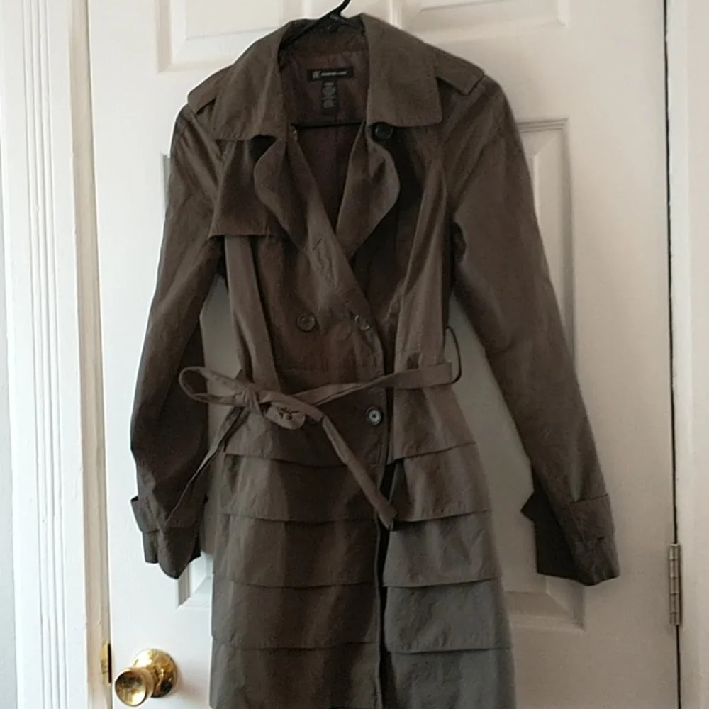 INC Green Linen Jacket - Picture 1 of 5